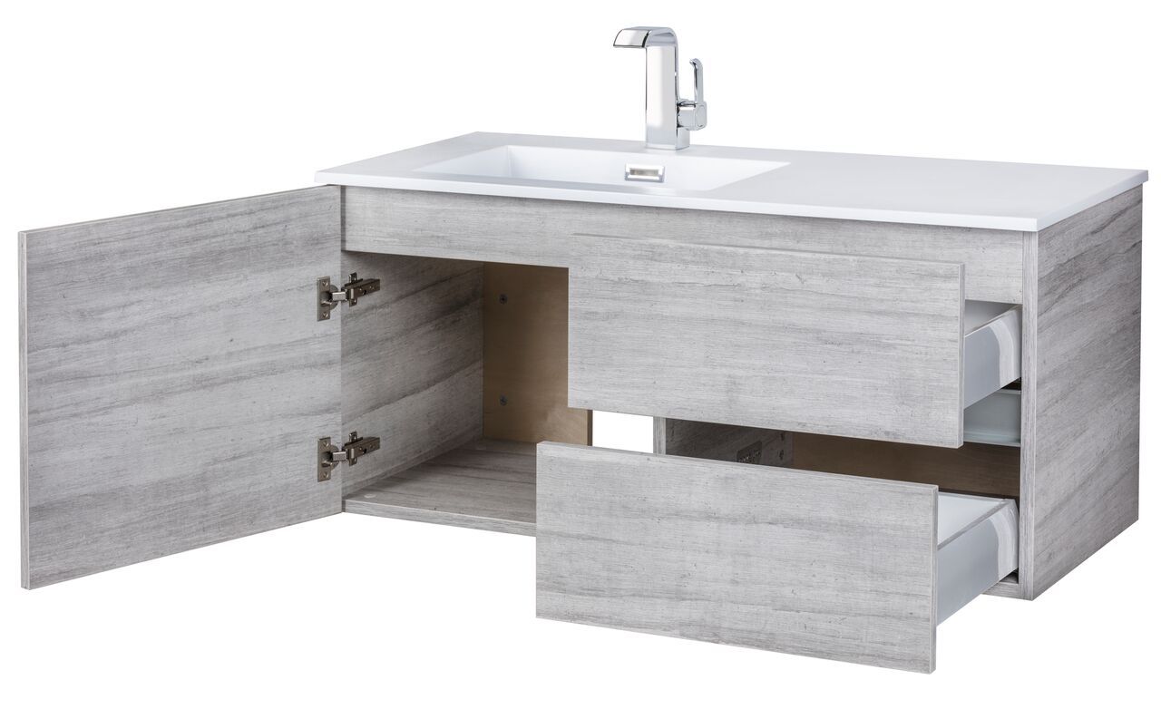 Beachwood Collection 42" Wall Mount Modern Bathroom Vanity - Soho By Cutler Cutler Kitchen & Bath Vanity 