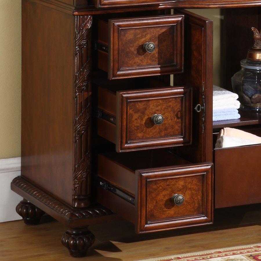 Silkroad 48" Traditional Single Sink Bathroom Vanity Vanity Silkroad Exclusive 