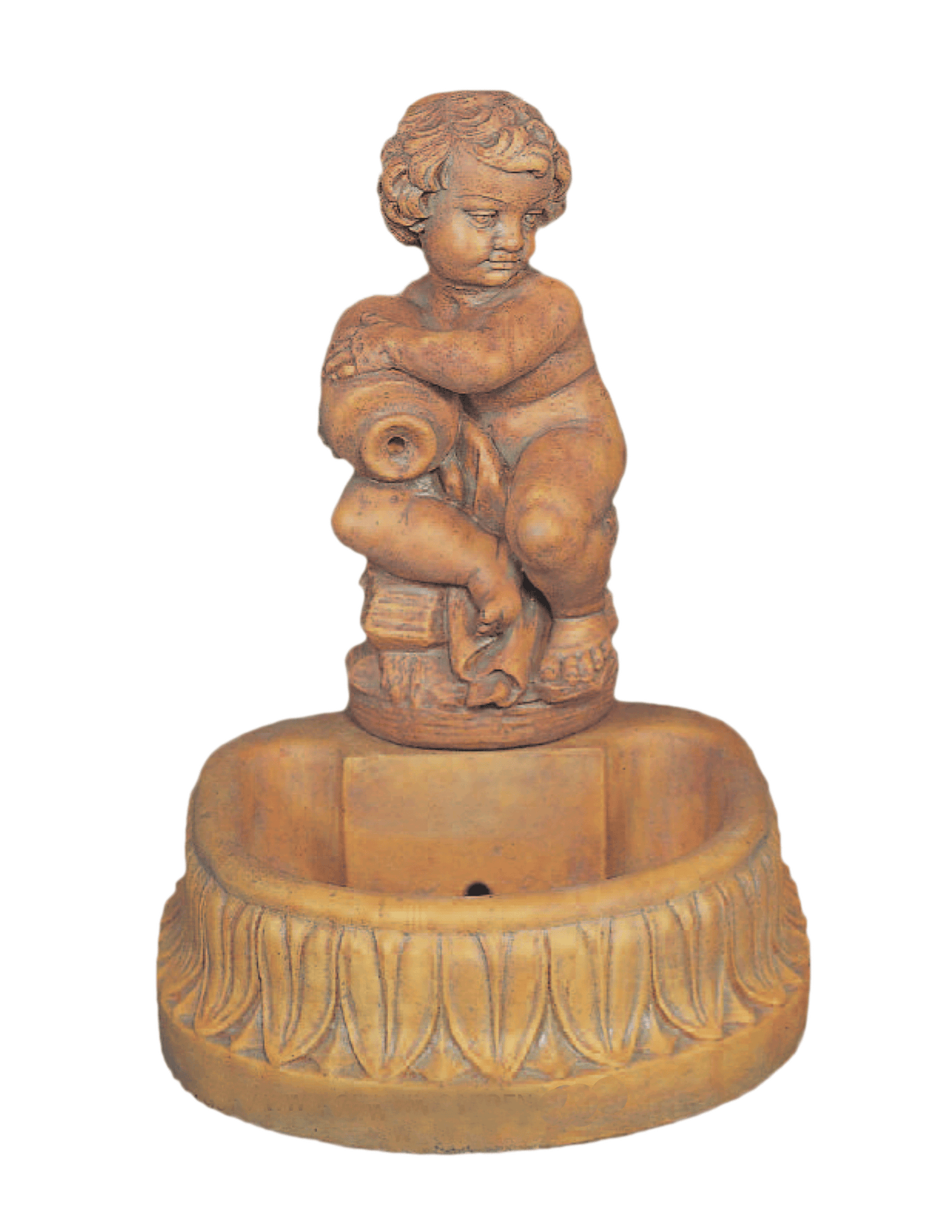 Jug Boy Cast Stone Outdoor Garden Fountains With Spout Fountain Tuscan 