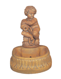 Thumbnail for Jug Boy Cast Stone Outdoor Garden Fountains With Spout Fountain Tuscan 