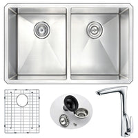 Thumbnail for ANZZI VANGUARD Series K32192A-034 Kitchen Sink Kitchen Sink ANZZI 