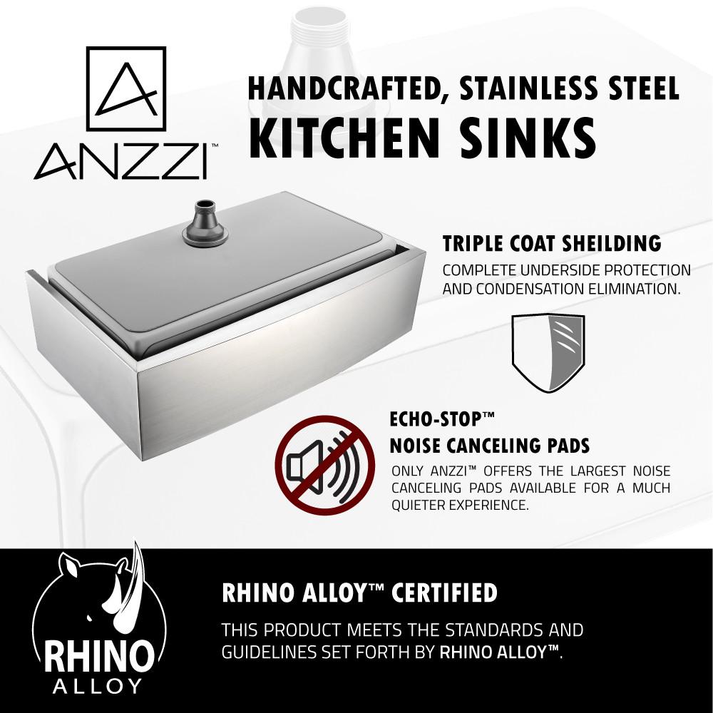 ANZZI ELYSIAN Series K33201A-034 Kitchen Sink Kitchen Sink ANZZI 