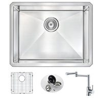 Thumbnail for ANZZI VANGUARD Series KAZ2318-102 Kitchen Sink Kitchen Sink ANZZI 