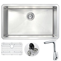 Thumbnail for ANZZI VANGUARD Series KAZ3018-034 Kitchen Sink Kitchen Sink ANZZI 
