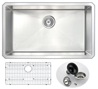 Thumbnail for ANZZI VANGUARD Series KAZ3018-040 Kitchen Sink Kitchen Sink ANZZI 