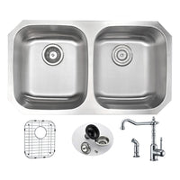 Thumbnail for ANZZI MOORE Series KAZ3218-037 Kitchen Sink Kitchen Sink ANZZI 