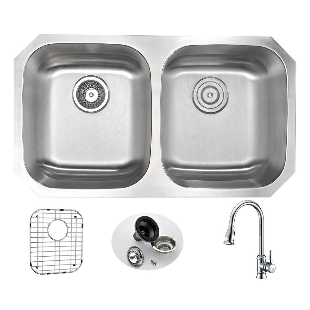 ANZZI MOORE Series KAZ3218-044 Kitchen Sink Kitchen Sink ANZZI 