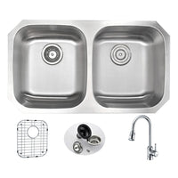 Thumbnail for ANZZI MOORE Series KAZ3218-044 Kitchen Sink Kitchen Sink ANZZI 