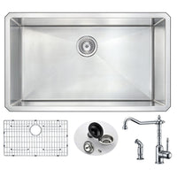 Thumbnail for ANZZI VANGUARD Series KAZ3219-037 Kitchen Sink Kitchen Sink ANZZI 