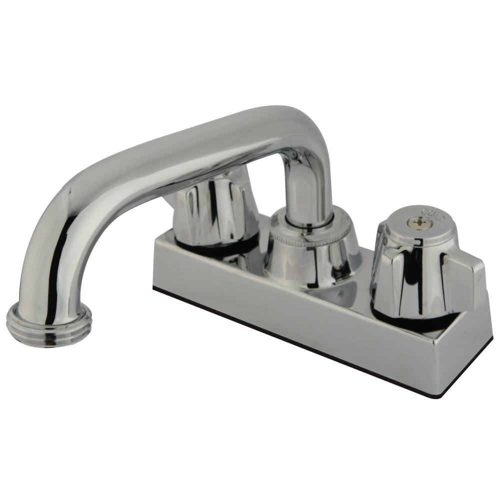 Kingston Brass Franklin Laundry Tray Faucet with Canopy Handles, Satin Nickel Bathroom Faucet Kingston Brass 
