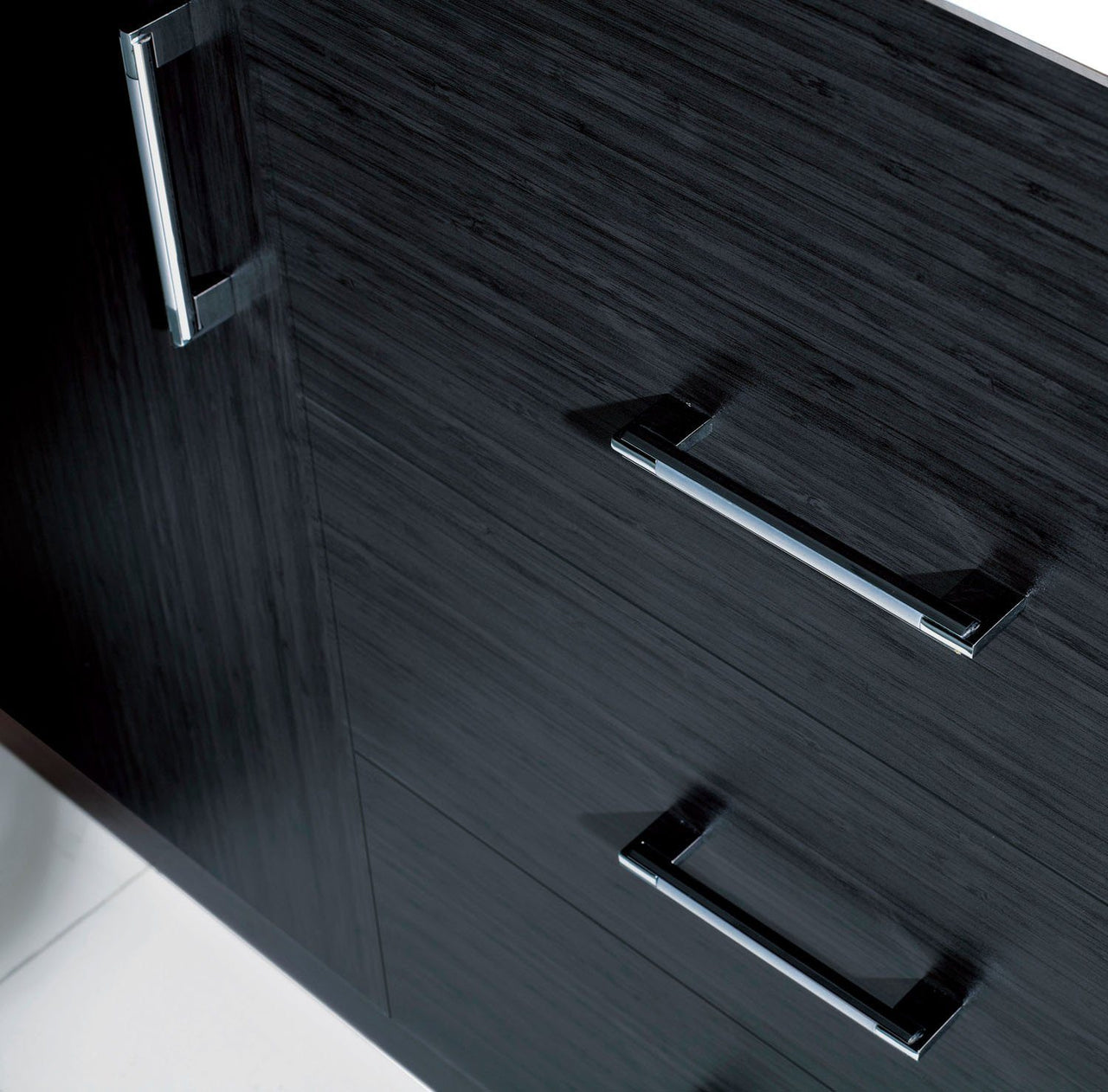 Virtu USA Tavian 60" Double Square Sink Grey Top Vanity with Polished Chrome Faucet and Mirror Vanity Virtu USA 