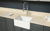 Thumbnail for Latoscana Fireclay Farmhouse Sink LNR2418W Bathroom Sink Latoscana 