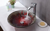 Thumbnail for ANZZI Chrona Series LS-AZ221 Vessel Sink - Glass Bathroom Sink ANZZI 