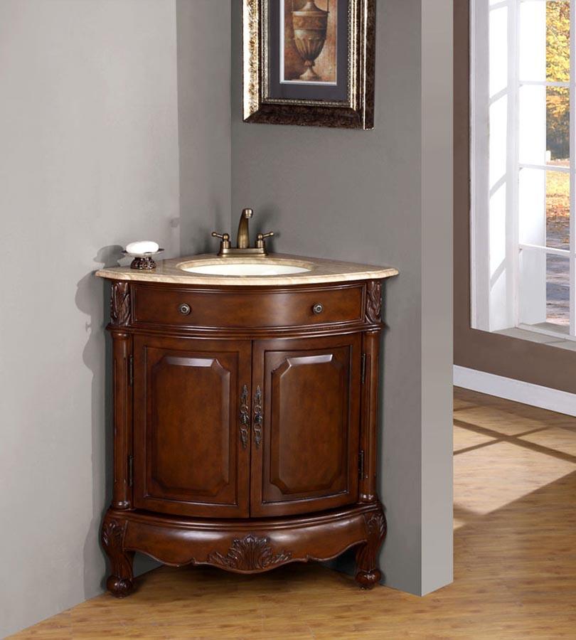 Silkroad 32" Traditional Single Sink Bathroom Vanity Vanity Silkroad Exclusive 