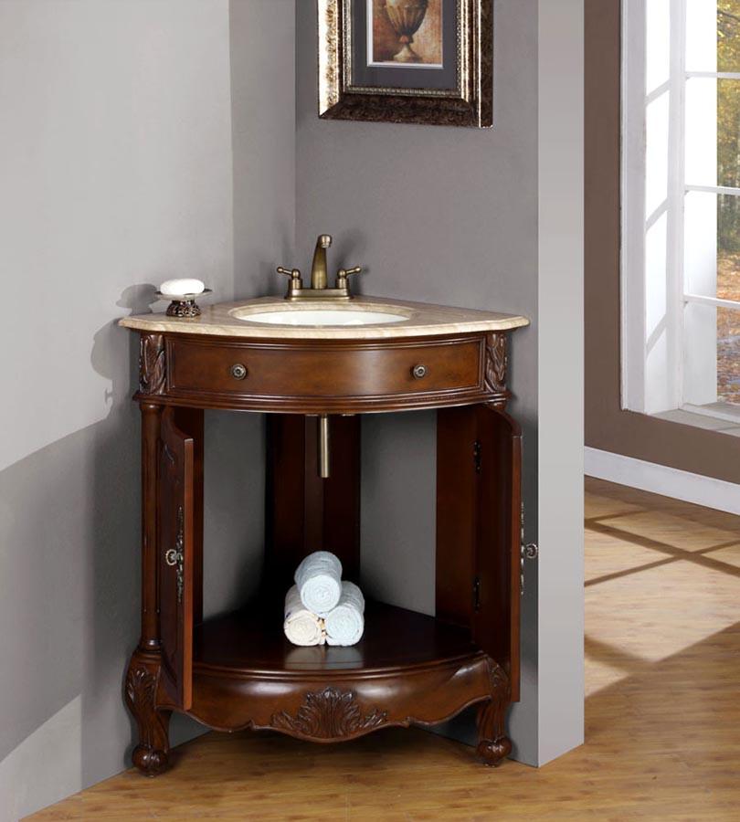 Silkroad 32" Traditional Single Sink Bathroom Vanity Vanity Silkroad Exclusive 