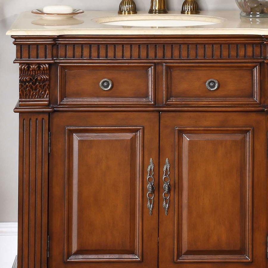 Silkroad 36" Traditional Single Sink Bathroom Vanity Vanity Silkroad Exclusive 