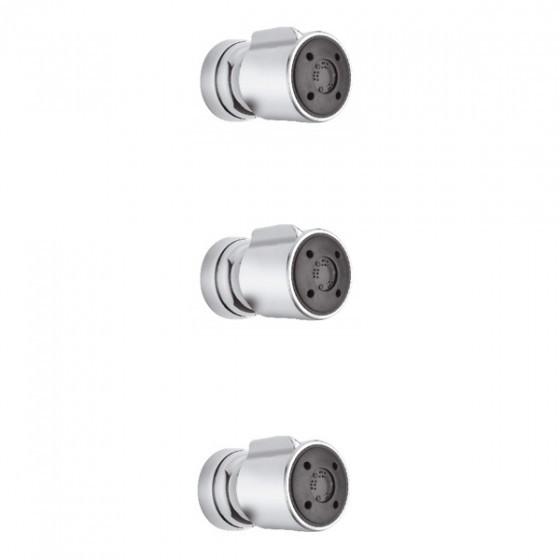 Latoscana Water Harmony 3 body jets in a Chrome finish bathroom fixture hardware parts Latoscana 