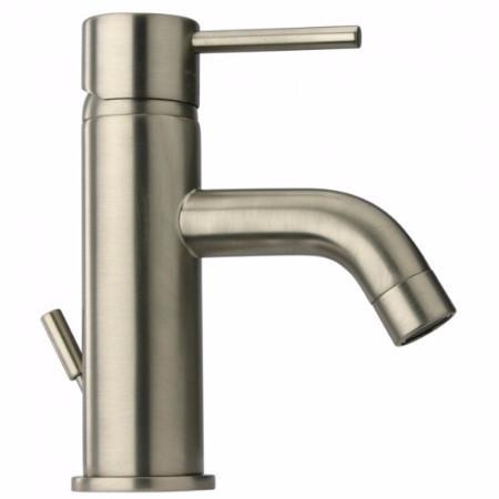 Latoscana Elba Single Handle 6 7/16" Lavatory Faucet In A Brushed Nickel Finish touch on bathroom sink faucets Latoscana 