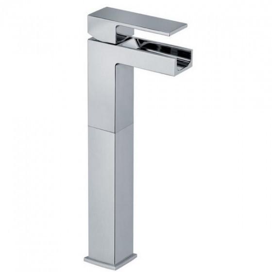 Latoscana Dax waterfall single control vessel in a Chrome finish touch on bathroom sink faucets Latoscana 