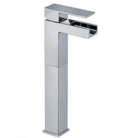 Thumbnail for Latoscana Dax waterfall single control vessel in a Chrome finish touch on bathroom sink faucets Latoscana 