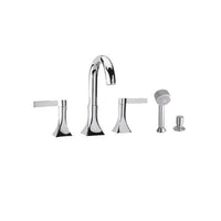 Thumbnail for Latoscana Elix Roman Tub With Lever Handles And Diverter In A Chrome Finish bathtub faucets Latoscana 
