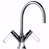 Thumbnail for Latoscana Elix Single Hole Lavatory Faucet In A Chrome Finish touch on bathroom sink faucets Latoscana 