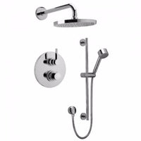 Thumbnail for Latoscana Elix Thermostatic Valve With 2 Way Diverter In A Chrome Finish bathtub and showerhead faucet systems Latoscana 