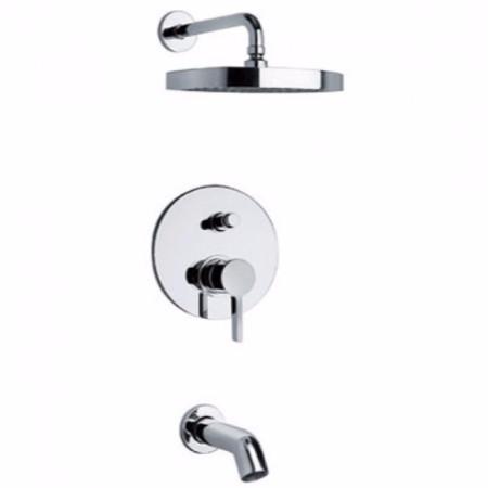 Latoscana Elix Pressure Balance Valve Tub In Brushed Nickel Finish bathtub and showerhead faucet systems Latoscana 