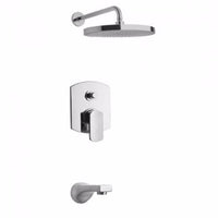 Thumbnail for Latoscana Novello Pressure Balance Valve Tub And Shower In Chrome bathtub and showerhead faucet systems Latoscana 