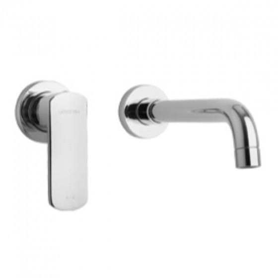 Latoscana Novello Wall Mount Lavatory Faucet In Chrome touch on bathroom sink faucets Latoscana 