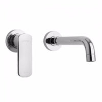 Thumbnail for Latoscana Novello Wall Mount Lavatory Faucet In Brushed Nickel touch on bathroom sink faucets Latoscana 
