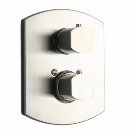 Latoscana Novello Thermostatic Valve With 3/4" Ceramic Disc In Brushed Nickel bathroom fixture hardware parts Latoscana 