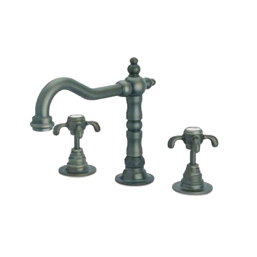 Latoscana Ornellaia Roman Tub With Cross Handles In A Tuscan Bronze finish bathtub faucets Latoscana 