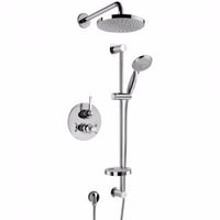Thumbnail for Latoscana Firenze Thermostatic Valve With 2 Way Diverter Shower System In Chrome bathtub and showerhead faucet systems Latoscana 