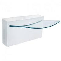 Thumbnail for LaToscana Crystal Collection Wall Mount Sink, White / Glass Bathroom Sinks Vessel Sink Latoscana 