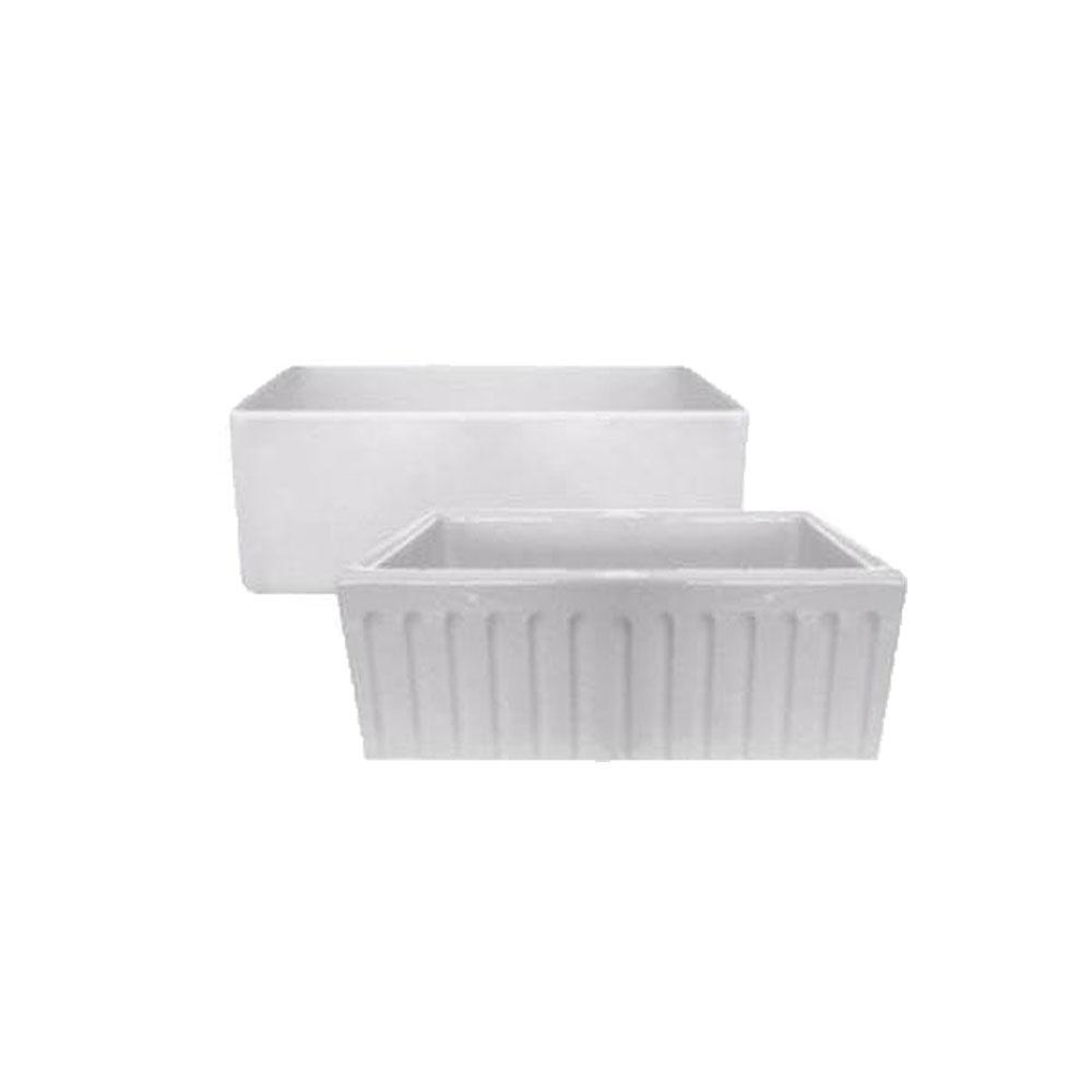 Latoscana LFS3018W Kitchen Sink in FIRECLAY Finish Kitchen Sinks Latoscana 