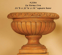 Thumbnail for La Verna Urn Cast Stone Outdoor Garden Planter Planter Tuscan 