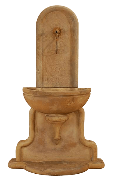 Livia Wall Outdoor Cast Stone Garden Fountain For Spout Fountain Tuscan 