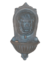 Thumbnail for London Lionbead Wall Cast Stone Outdoor Garden Fountains With Spout Fountain Tuscan 