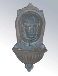 Thumbnail for London Lionbead Wall Cast Stone Outdoor Garden Fountains With Spout Fountain Tuscan 