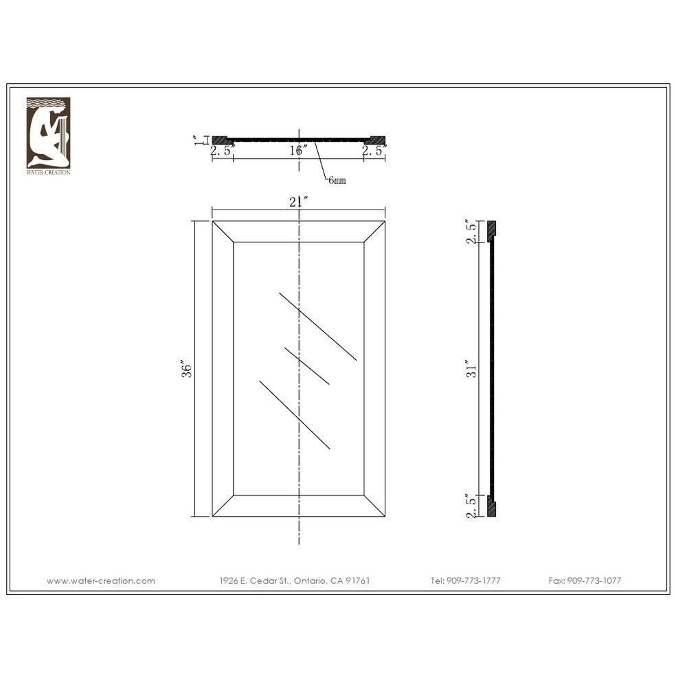 Madalyn 24" Solid White Single Sink Vanity With Framed Mirror And Faucet Vanity Water Creation 