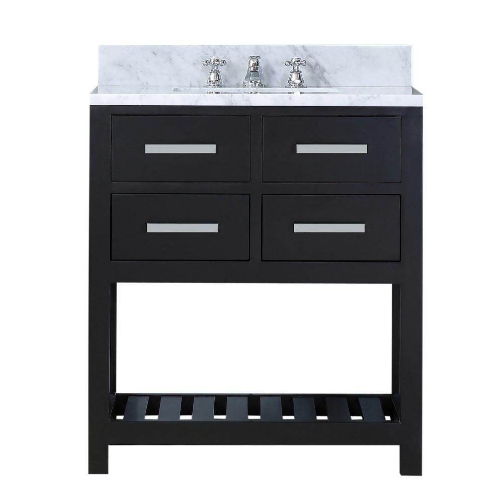 Madalyn 30" Espresso Single Sink Bathroom Vanity And Faucet Vanity Water Creation 