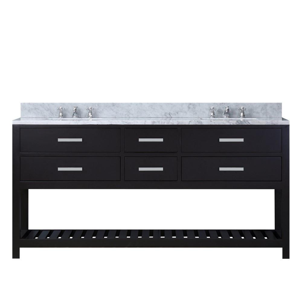 Madalyn 60" Espresso Double Sink Bathroom Vanity Only Vanity Water Creation 
