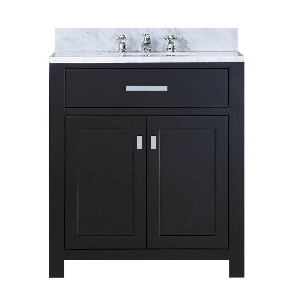 Madison 30" Espresso Single Sink Bathroom Vanity And Faucet Vanity Water Creation 