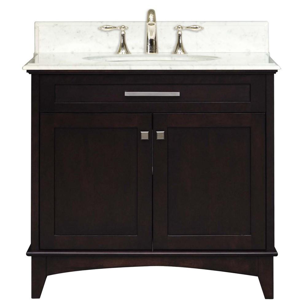 Manhattan 30" Dark Espresso Single Sink Bathroom Vanity Only Vanity Water Creation 