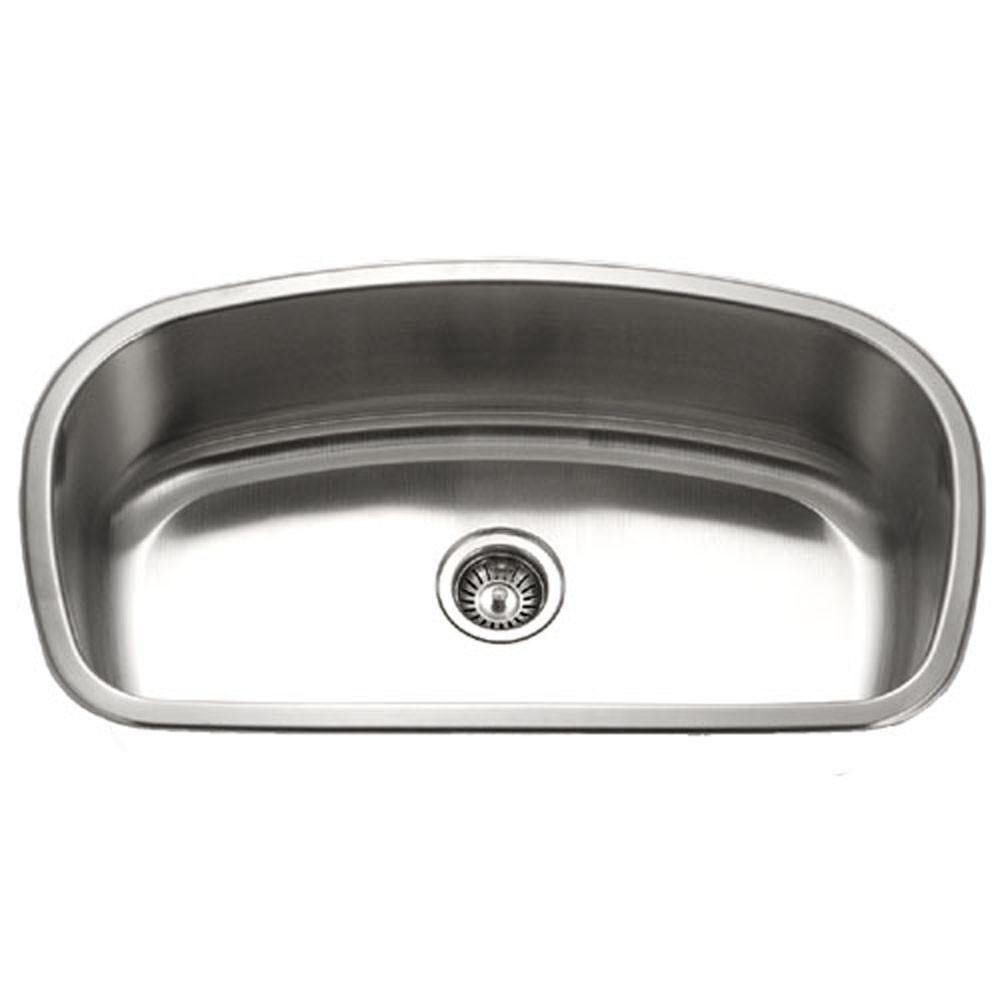 Houzer Medallion Designer Series Undermount Stainless Steel Large Single Bowl Kitchen Sink Kitchen Sink - Undermount Houzer 