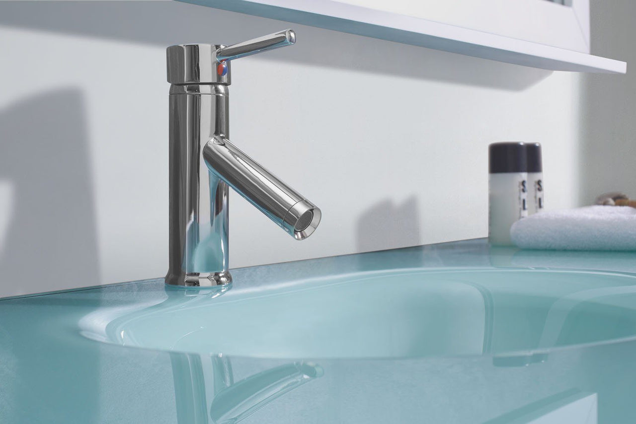 Virtu USA Vincente Rocco 59" Double Round Sink White Top Vanity with Brushed Nickel Faucet and Mirror Vanity Virtu USA 