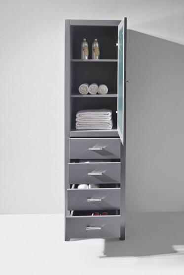 Virtu USA Wellmont 20" Linen Cabinet in Grey Linen Cabinet Virtu USA 