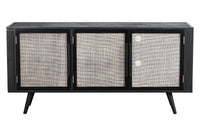Thumbnail for NovaSolo Nordic TV Dresser with Doors TV Dresser NovaSolo Nordic Black 3 Door 