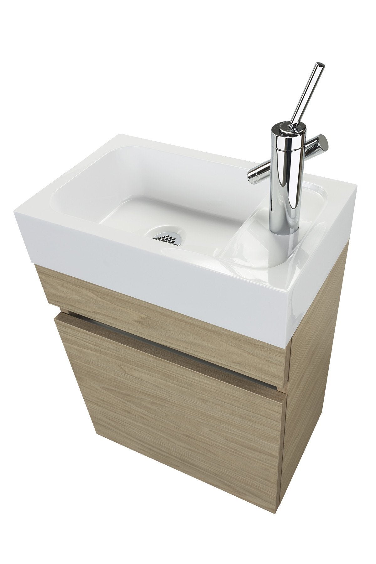 CASTING AT FIRST LIGHT 18" Space Saver Light Wood Vanity by Cutler Vanity Cutler Kitchen & Bath 